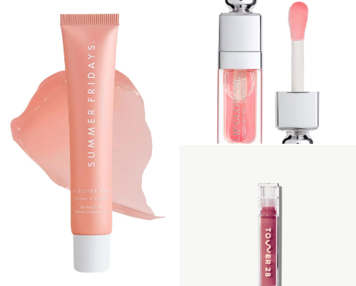 long lasting lip-glosses and lip-oils cover photo collage