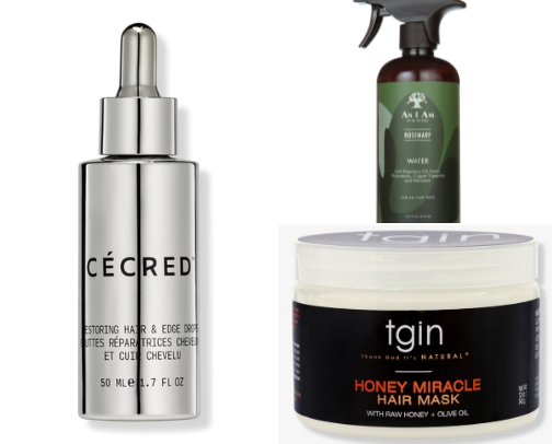 NO MORE BALD (hair care products) cover photo collage