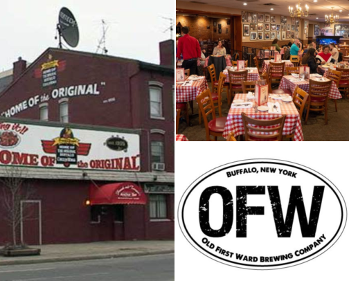 🍗 Buffalo's Elmwood Village, Allentown, Canalside & the Old First Ward: Wings, Beef on Weck & Frank Lloyd Wright cover photo collage
