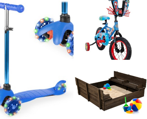 Outdoor toys for boys cover photo collage