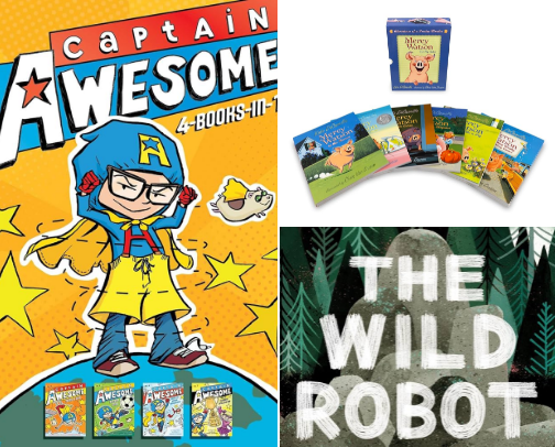 Chapter Book Recommendations From My Elementary Aged Kids cover photo collage