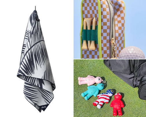 Non-Traditional Golf bag accessories 💞☠️ cover photo collage