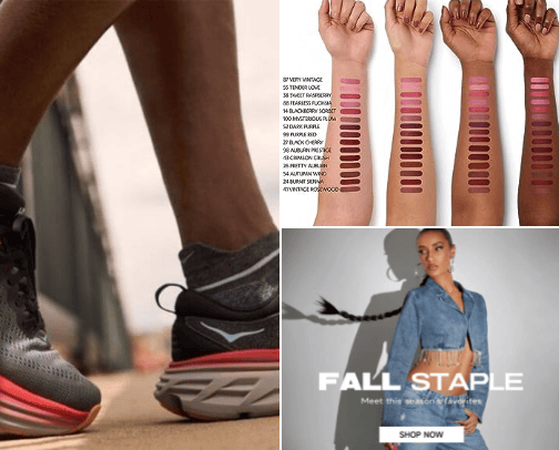 Beauty and fashion cover photo collage