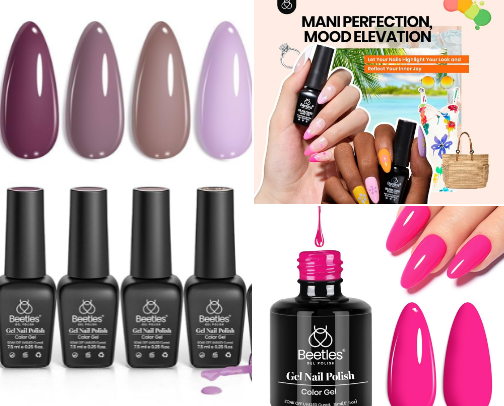 DIY nail supplies cover photo collage