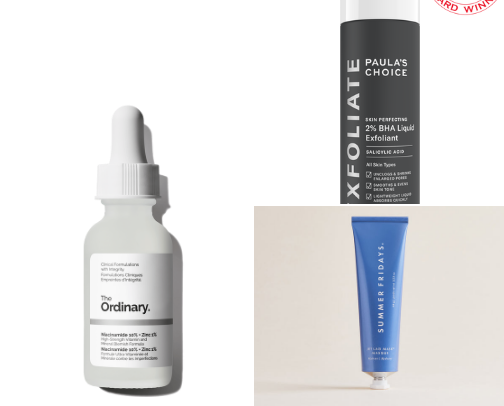 Skincare for acne prone skin cover photo collage