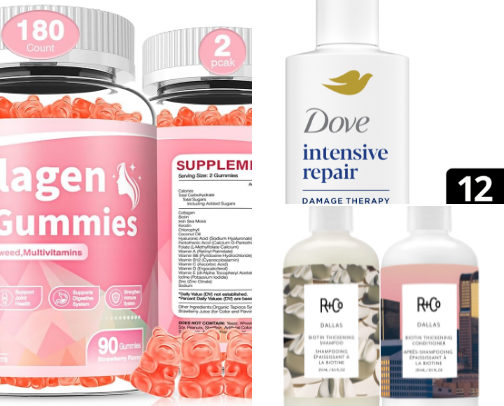 Hair care cover photo collage