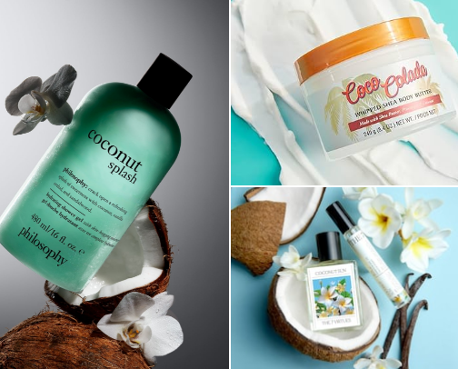 Tropical Coconut Shower 🌴🥥🍍 cover photo collage