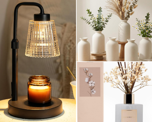 Balling on a budget - living room decor 🛋️ cover photo collage