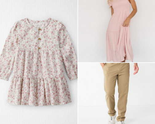 Family photo outfits! cover photo collage