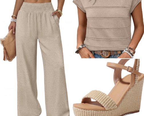 Effortless Neutral Outfit Ideas 🤍 Casual Chic Summer Looks cover photo collage
