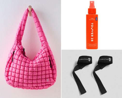 Gym Bag Essentials: just a girl, her gym bag & everything she could possibly need!! cover photo collage