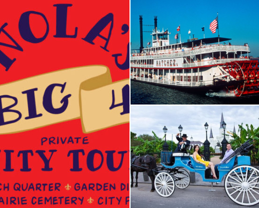 New Orleans City Tours cover photo collage