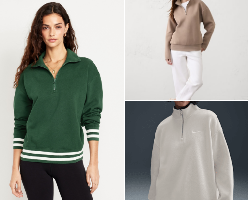 My Half-Zip Sweatshirt Rotation cover photo collage