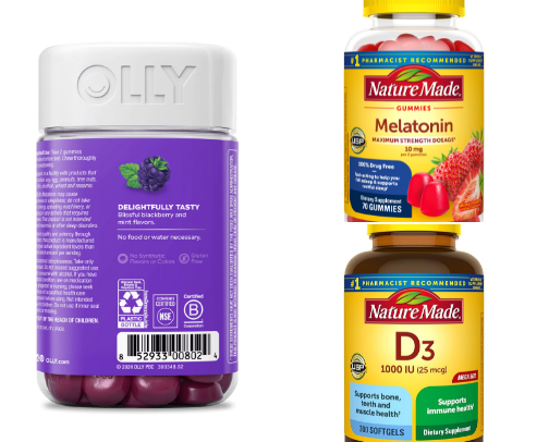 Vitamins and health cover photo collage