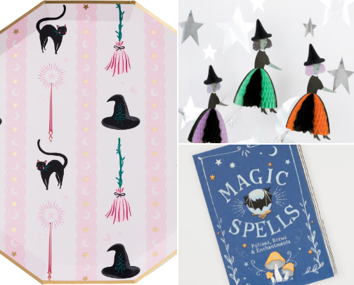 The Coven’s Cheat Sheet: Everything You Need for a Spellbinding Witch-Craft Party cover photo collage