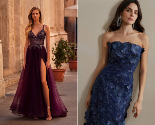 Woman cozy party dress | night dress | casual party | prom dress cover photo collage