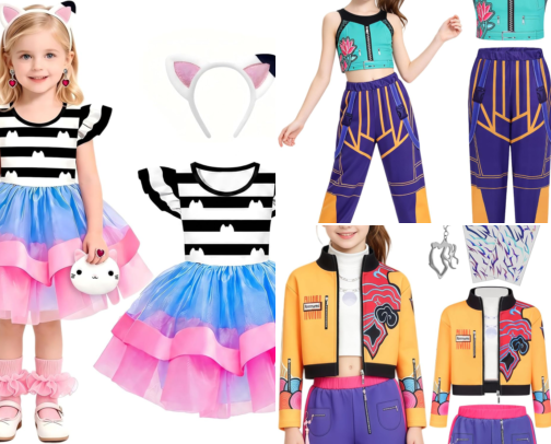 Toddler Girl Halloween Costumes cover photo collage
