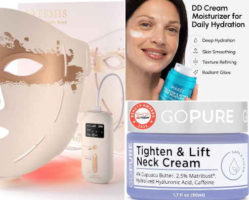 Anti aging beauty faves cover photo collage