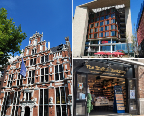 Amsterdam Book Shops and Libraries 📚 cover photo collage