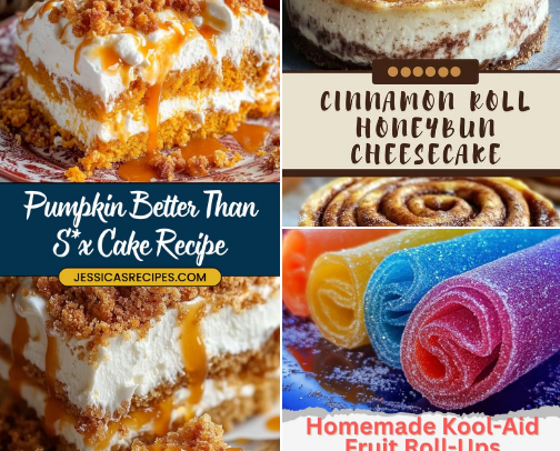Favorite dessert recipes cover photo collage