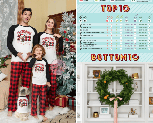 Christmas décor favorite cover photo collage