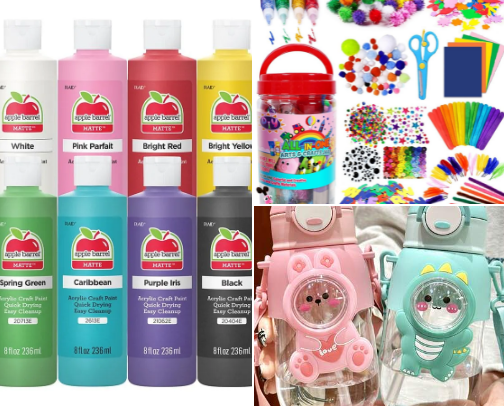 "Little Essentials: Creative Supplies & Everyday Favorites for Kids" cover photo collage