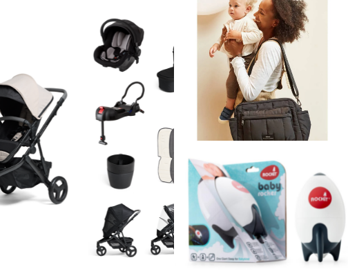 Must have baby products for first time mums cover photo collage