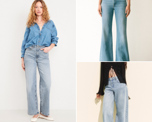 Womens jeans, nothing like a good fit to take your casual day or evening  look to the next level. cover photo collage