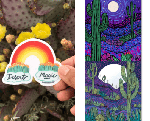 Colorful Desert Art For Your Home cover photo collage