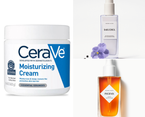 Skincare routine cover photo collage