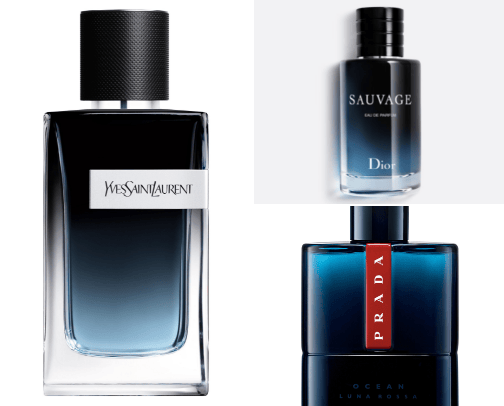 PERFUMES FOR MEN cover photo collage