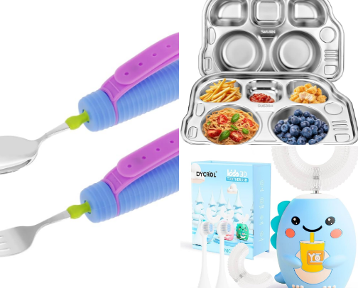 Adaptive Daily Living (ADL) Tools for ASD, ADHD, Autism or other disabled kids, teens and adults cover photo collage