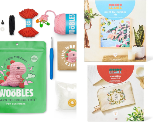 Easy + Fun DIY Craft Kits for Adults cover photo collage