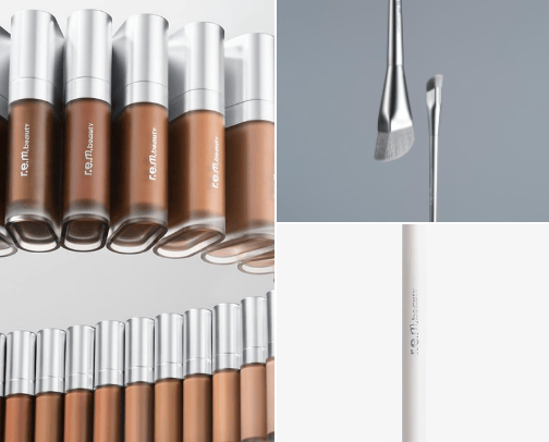you need to try these product from r.e.m. beauty✨💕🥰 cover photo collage