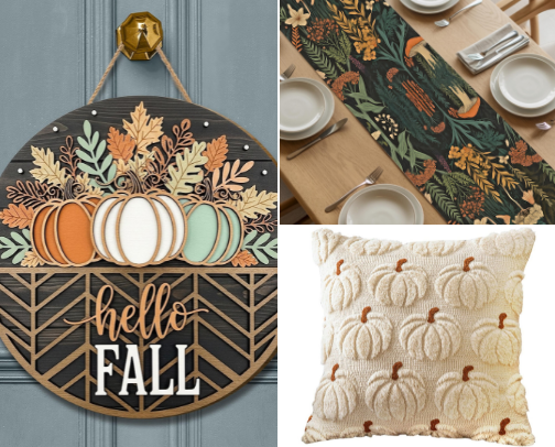 Fall decor 🍂🍁 cover photo collage