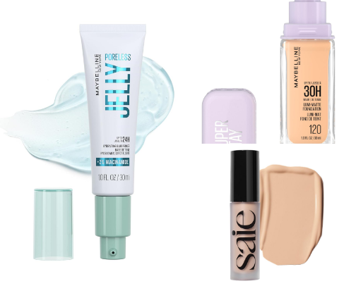 Full Face of Non-tox / Low-tox Makeup from Amazon cover photo collage
