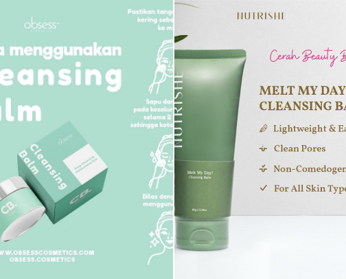 Pick a right cleansing balm, saves time! cover photo collage