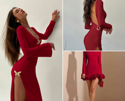 Valentinstag-Outfit cover photo collage