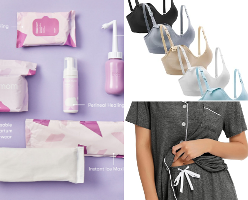 New Mom Postpartum Essentials cover photo collage