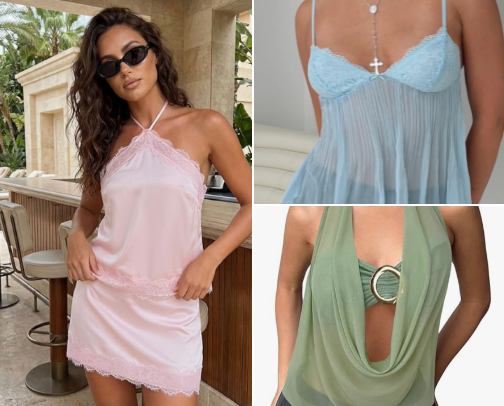 Budget-Friendly Summer Going Out Tops cover photo collage