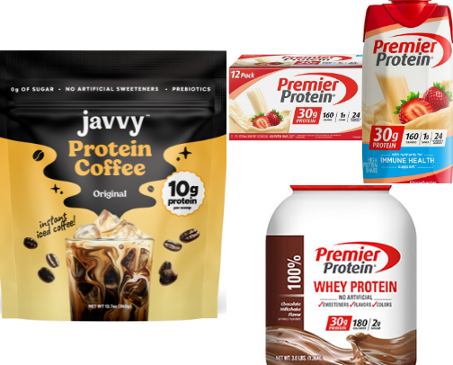 Protein snacks cover photo collage