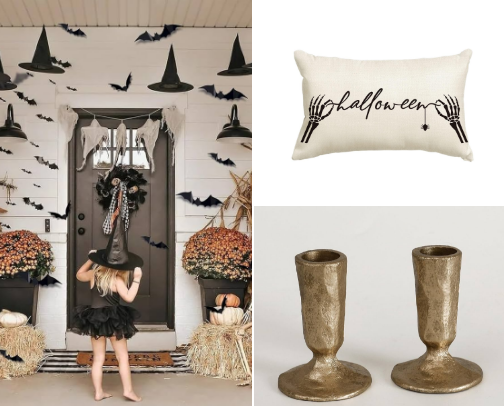 HALLOWEEN but make it chic 🕷️🖤👻 cover photo collage