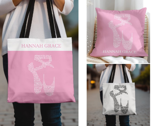 Dance Typography Gifts cover photo collage