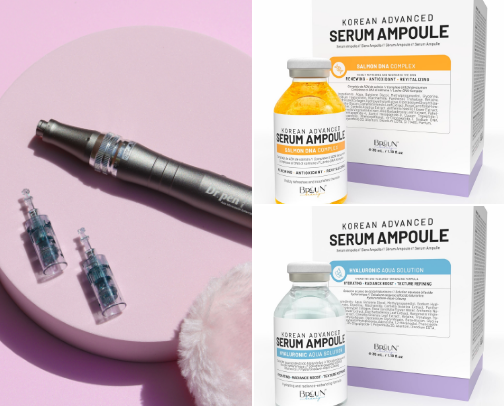 Microneedling Tools and Skincare cover photo collage