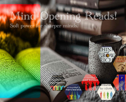Mind-Opening Reads for Inspired Days cover photo collage