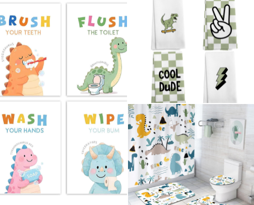 Kid Bathroom Ideas - on a budget! cover photo collage