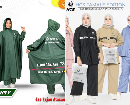 Rainy season essentials / Perlengkapan di musim hujan cover photo collage