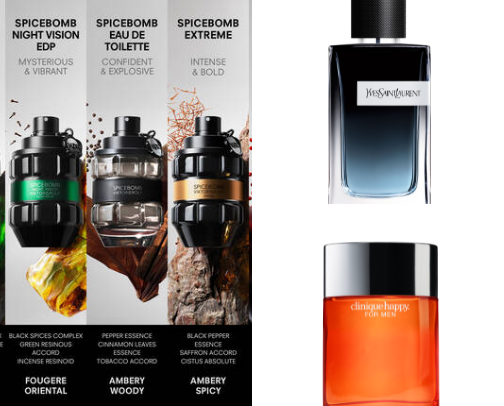 Fave Men Cologne cover photo collage