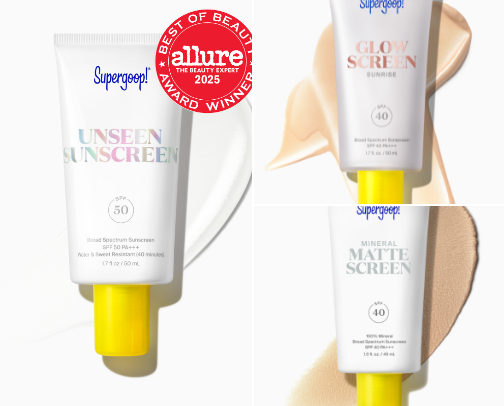 Which Supergoop sunscreens actually earn a spot in your routine? cover photo collage