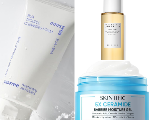 Skincare Products That Helped My Acne cover photo collage